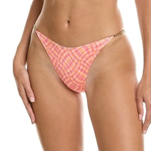 L*Space Van Damme Bitsy Bikini Bottom in Heat Waves New Womens Swimsuit - Picture 3 of 10